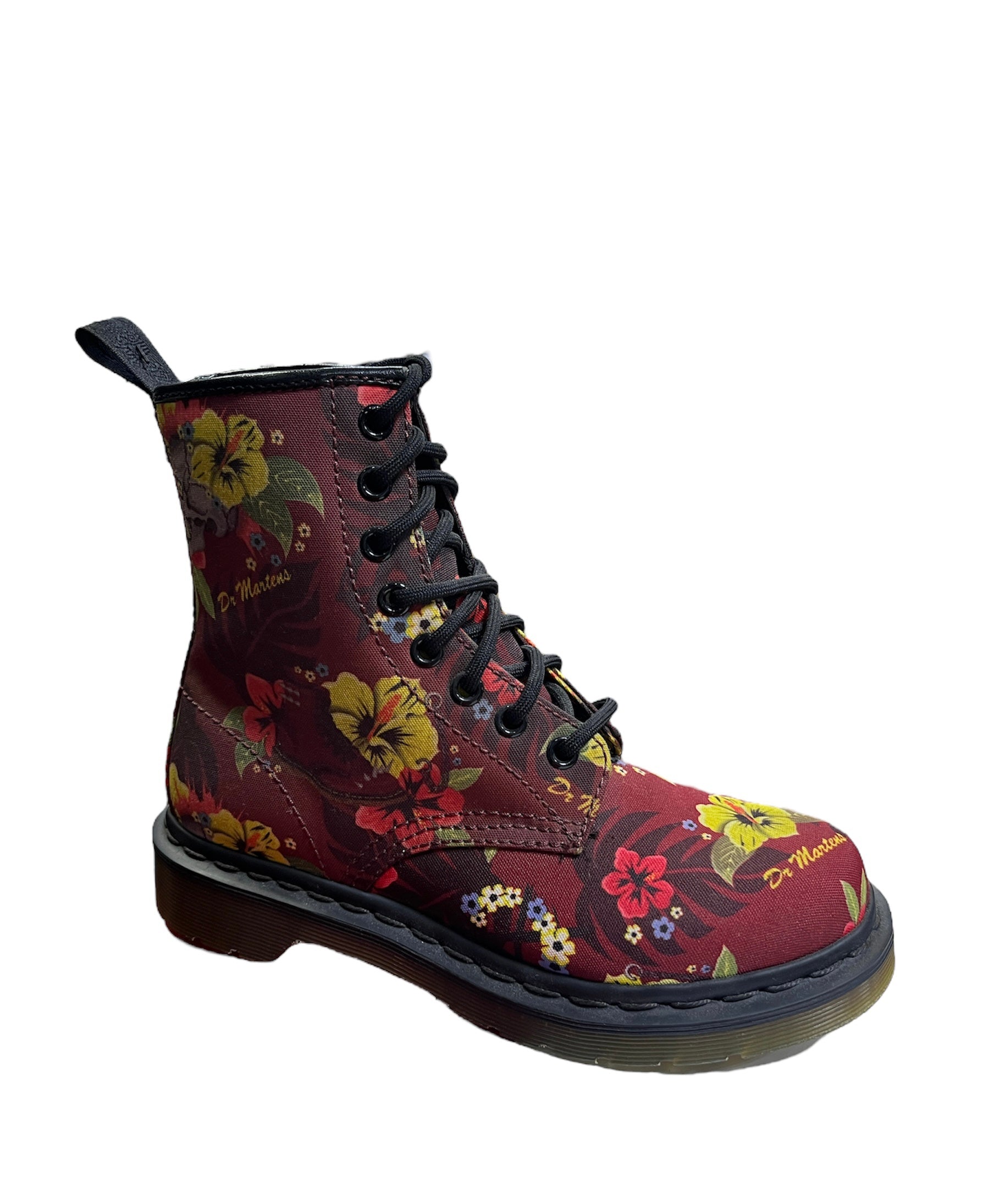 Dr.Martens 8 Loch Stiefel 1460 Castel Haiwaiian Punk Canvas Limited Ed ModeRockCenter