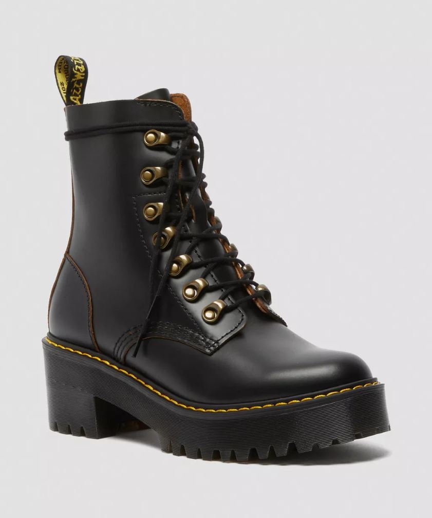 Dr.Martens LEONA VINTAGE SMOOTH Echtleder Schwarz 22601001 ModeRockCenter