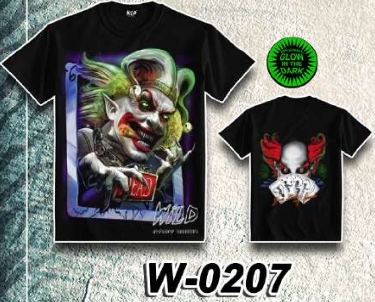 WILD - Glow in the Dark T-Shirt Joker W-0207