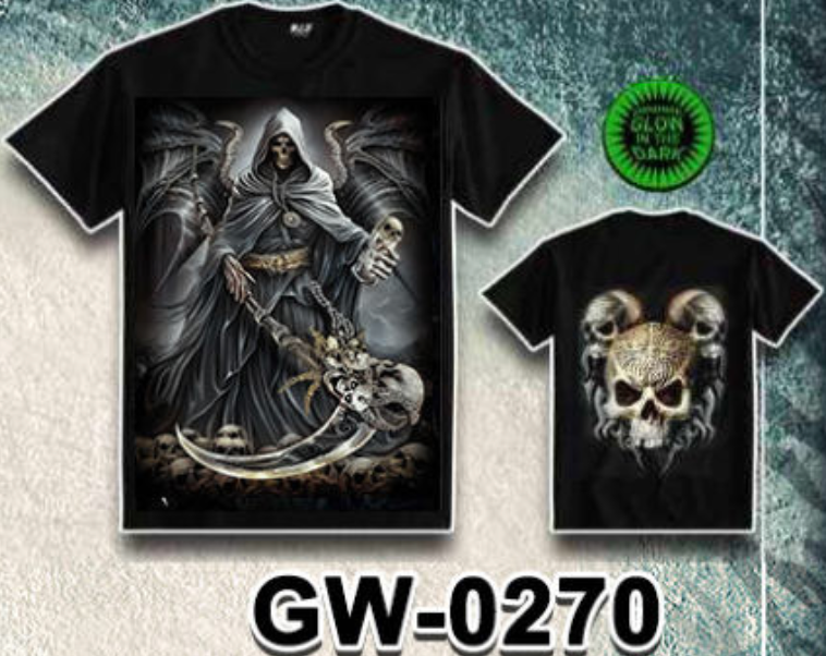 WILD - Glow in the Dark T-Shirt Totenkopf GW-0270