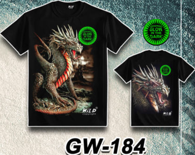 WILD - Glow in the Dark T-Shirt Drache GW-184