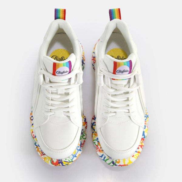 Buffalo Shoes Sneakers CLD Corin Hearts Pride Rainbow Vegan