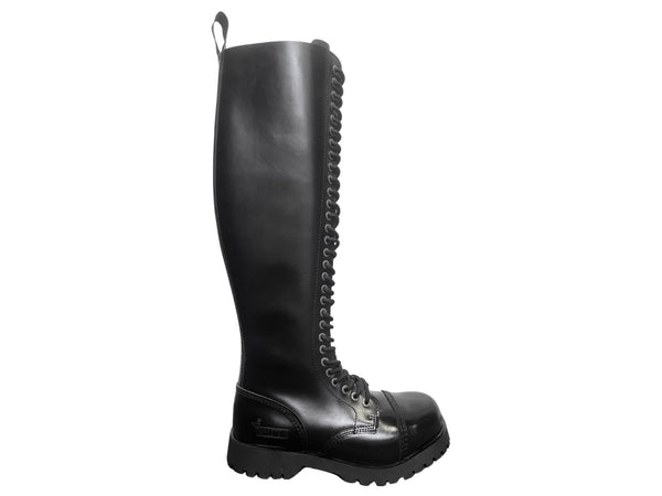 Darksteyn Schuhe 30 Eye Ranger Premium Boots Black Springerstiefel