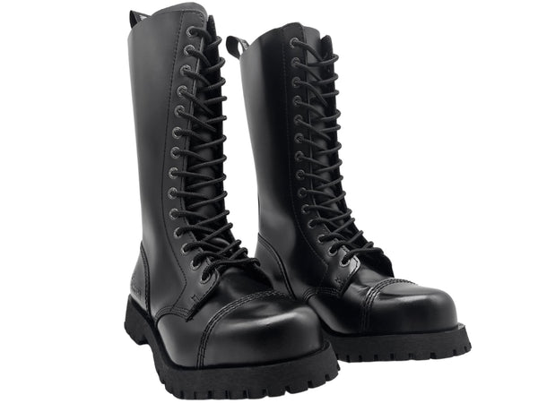 Darksteyn Schuhe 14 Eye Ranger Premium Boots Black Springerstiefel