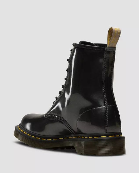 Dr. Martens 8-Loch Stiefel 1460 VEGAN CHROME Gunmetal Paint Metallic 23922029