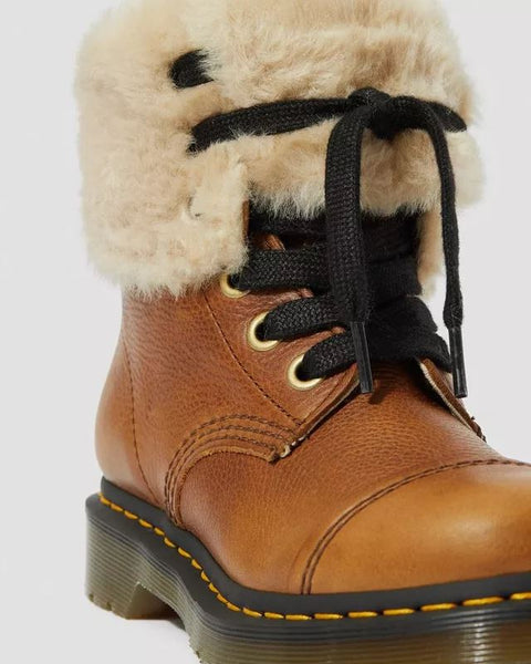 Dr.Martens AIMILITA GRIZZLY GEFÜTTERT Echtleder TAN Braun 22693220