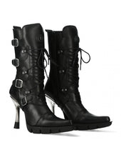 Lade das Bild in den Galerie-Viewer, New Rock BOOT BLACK NEW M-9373-S13 Echtleder Stiefel Boots Schwarz
