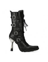 Lade das Bild in den Galerie-Viewer, New Rock BOOT BLACK NEW M-9373-S13 Echtleder Stiefel Boots Schwarz
