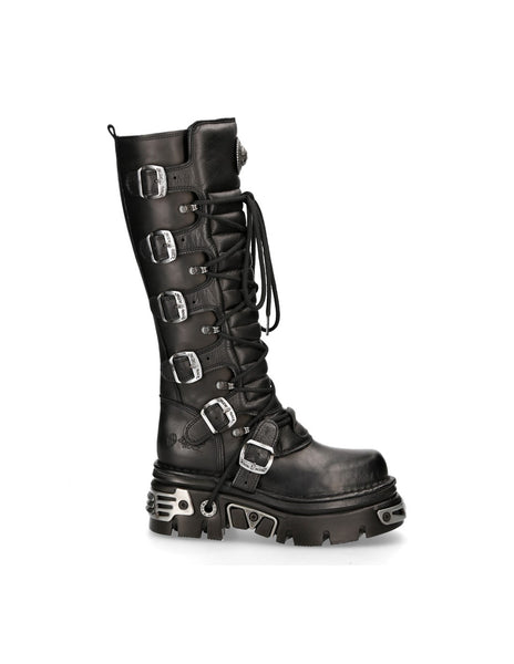 New Rock Schuhe High Boots M-272-S1 Stiefel Gothic Echtleder