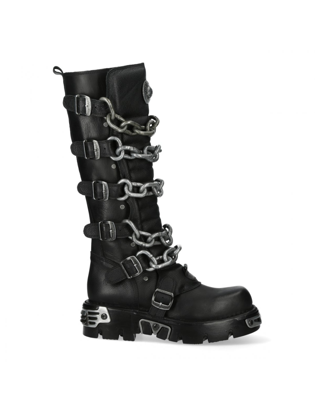 New Rock Schuhe Shoes Boots Stiefel M-718-C2 Gothic Echtleder Ketten