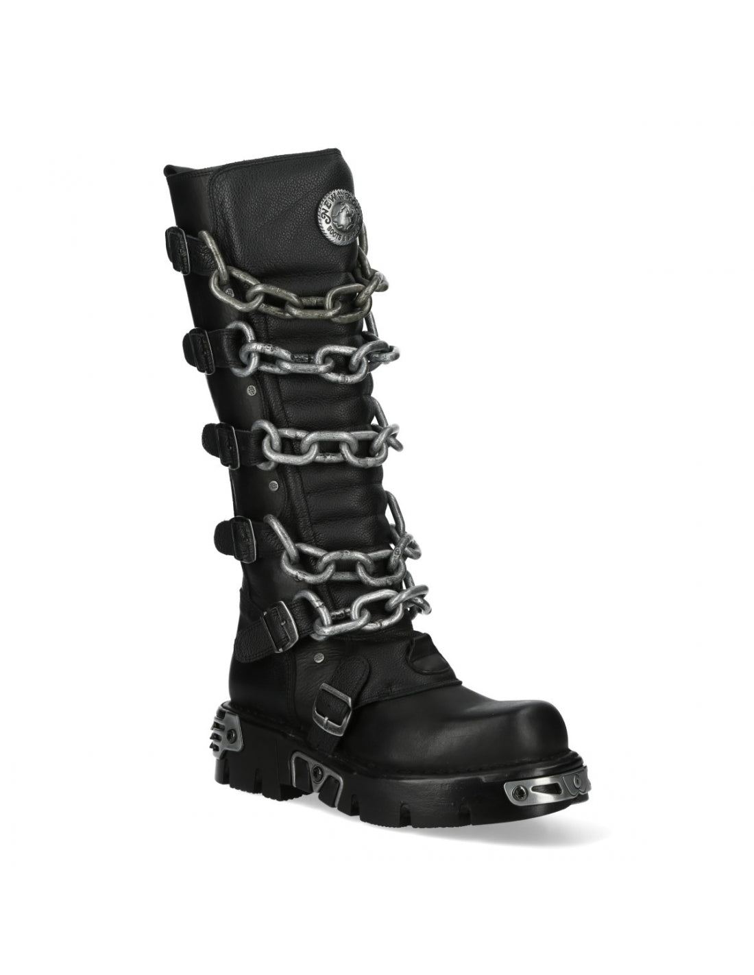 New Rock Schuhe Shoes Boots Stiefel M-718-C2 Gothic Echtleder Ketten