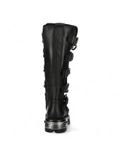 Lade das Bild in den Galerie-Viewer, New Rock Schuhe Shoes Boots Stiefel M-718-C2 Gothic Echtleder Ketten
