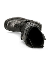 Lade das Bild in den Galerie-Viewer, New Rock Schuhe High Boots M-272-CZ35 Stiefel Gothic Echtleder Vintage Flower Brokat
