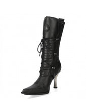 Lade das Bild in den Galerie-Viewer, New Rock BOOT BLACK NEW M-9373-S2 Echtleder Stiefel Boots Schwarz
