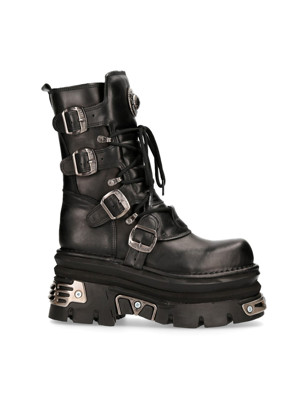 New Rock Schuhe Shoes Boots Stiefel M.373-C106 MAX Doppelboden Bikerstiefel Gothic Echtleder