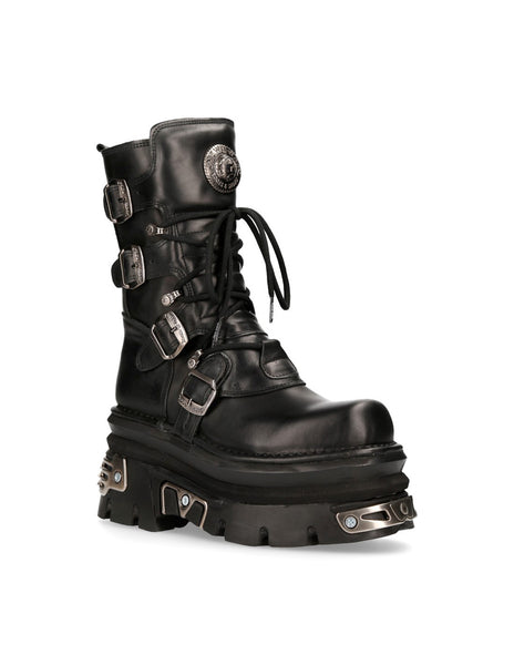 New Rock Shoes Shoes Boots Boots M.373-S4 Biker Boots Gothic Genuine Leather