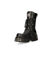 Lade das Bild in den Galerie-Viewer, New Rock Schuhe Shoes Boots Stiefel M-373-C91 Bikerstiefel Gothic Echtleder
