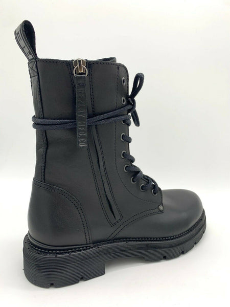 Replay Damenschuhe Schuhe Stiefel Stiefelette Boots Leder Schwarz NEU