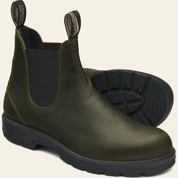 Blundstone Classic Schuhe 2052 Dark Green Chelsea Boots Unisex Grün Stiefel