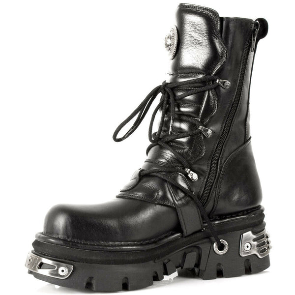 New Rock Schuhe Shoes Boots Stiefel M.373-S4 Bikerstiefel Gothic Echtleder