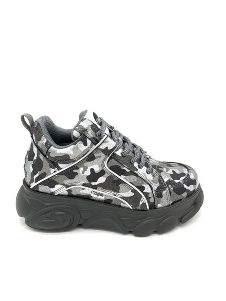 Buffalo Boots Shoes Sneaker Platform Shoes 90s Camouflage Military Design