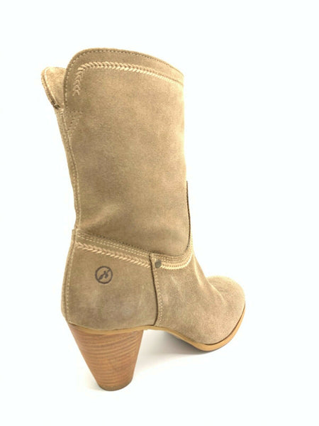 Bronx Stiefel Stiefelette Boots Damen Pilot Beige Echtleder NEU