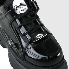 Lade das Bild in den Galerie-Viewer, Buffalo London Classic Boots Shoes Plateau Halb Schuhe 90er Schwarz Lackleder
