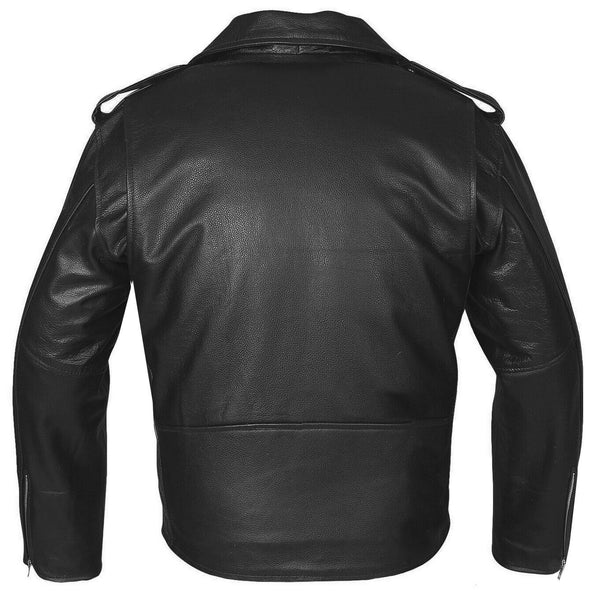 Lederjacke Biker Jacke Rockabilly Echt Buffallo Leder Nappa Klassisch