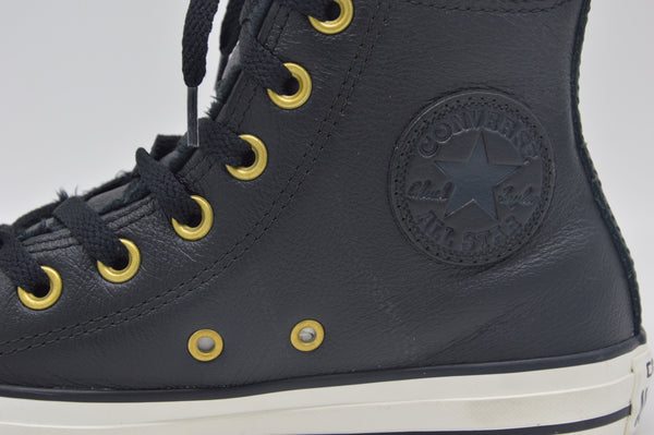 Converse All Star HI Sneaker Chucks Black Winter Shoe Lined